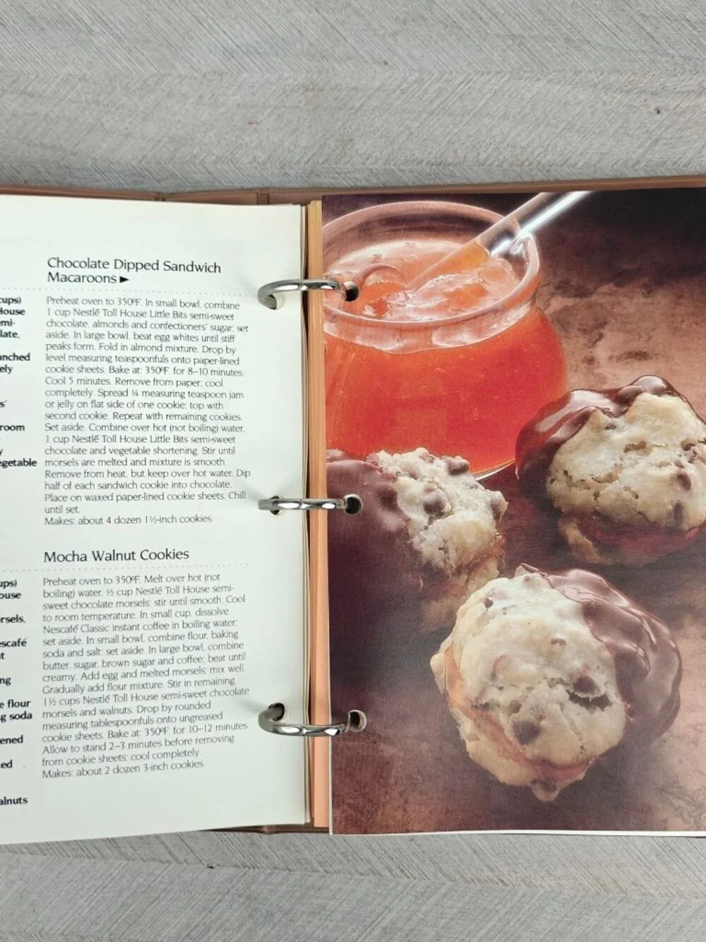 Toll House Treasury Cookies Cakes Pies Breads Frostings Cookbook 1986 Binder